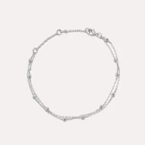 Orbit Silver Chain Bracelet