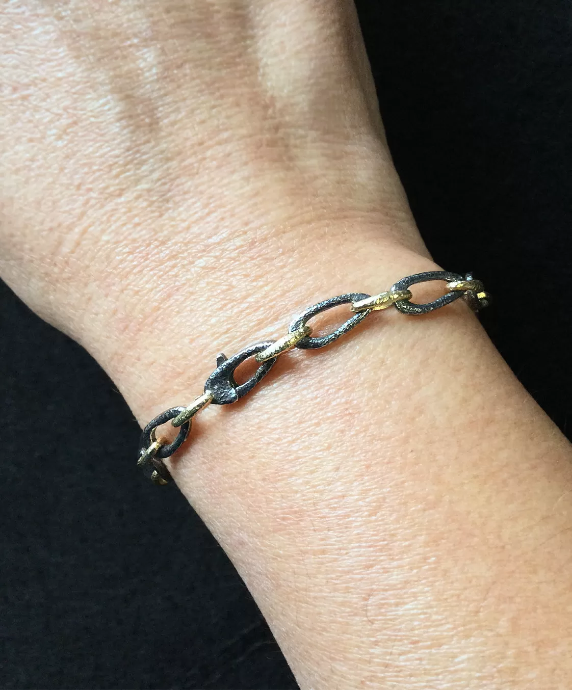 Organic Small Link Bracelet