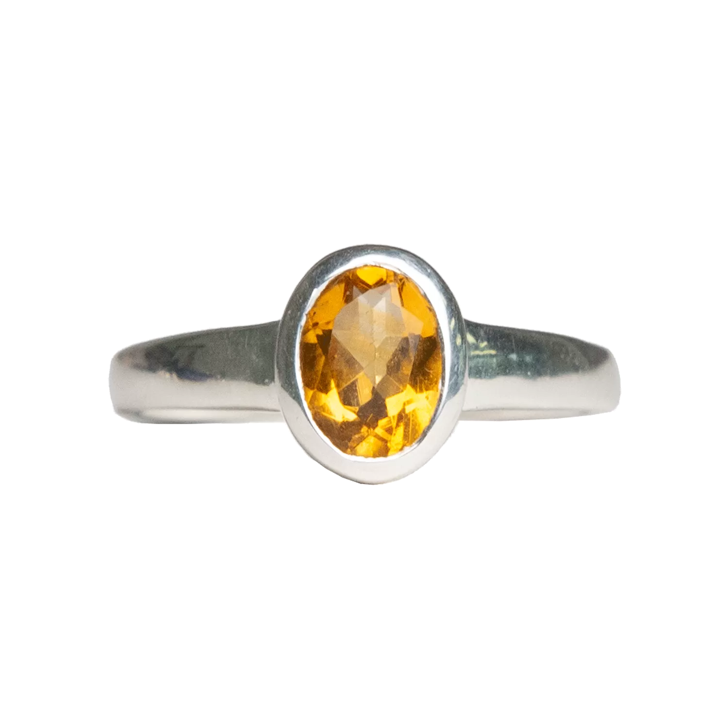 Oval Citrine Ring