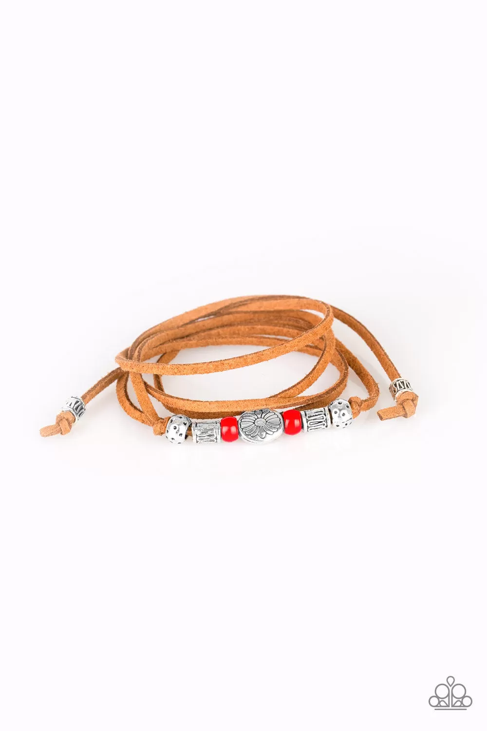 Paparazzi Clear A Path Red Bracelet - Anklet