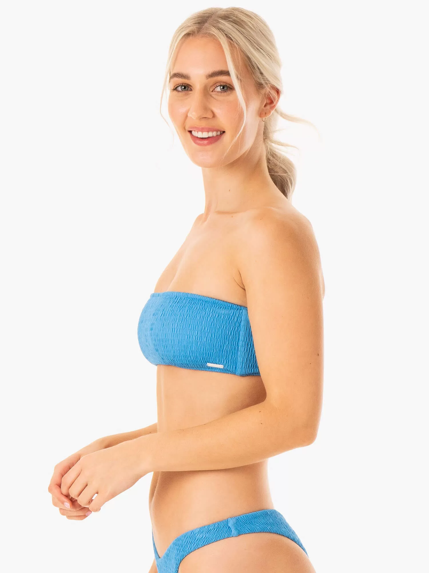 Paradise Bandeau Bikini Top - Blue