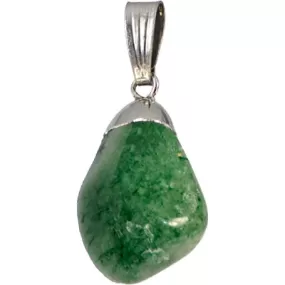 Pendant, Aventurine/Green Tumb