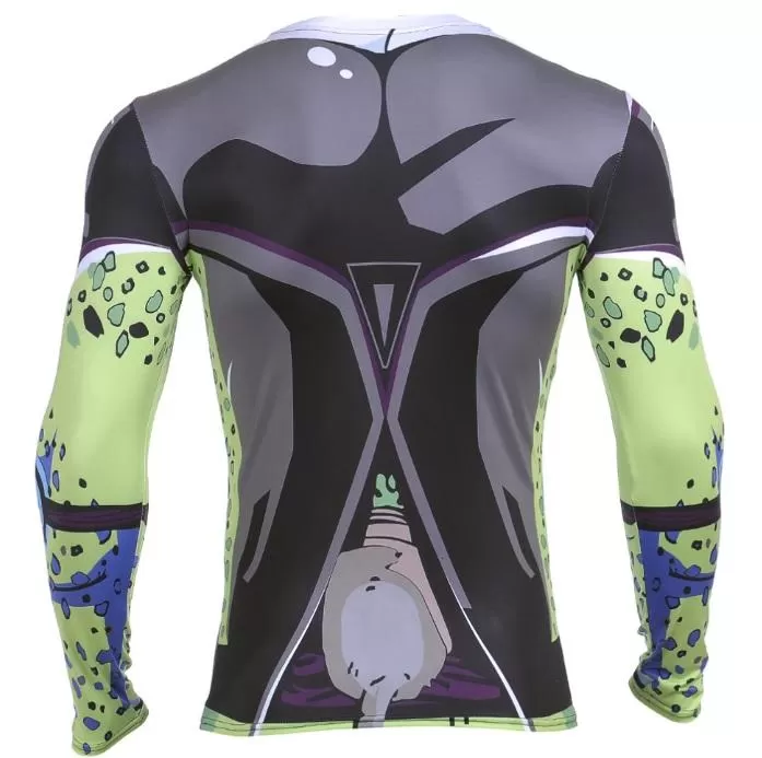 Perfect Cell Dragon Ball Z Long Sleeve Compression Rash Guard