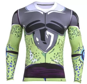 Perfect Cell Dragon Ball Z Long Sleeve Compression Rash Guard