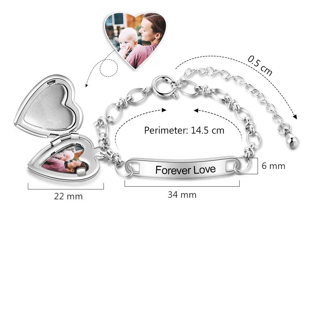 Personalized Custom Photo Baby Girl Anklet