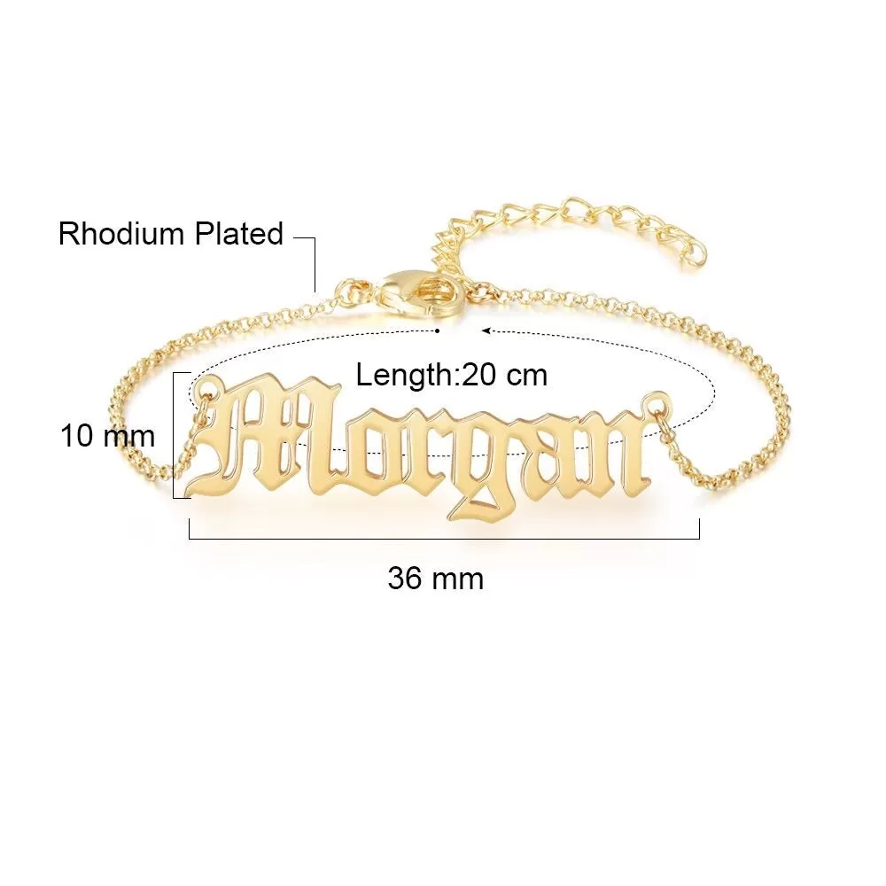 Personalized Women Anklets With Name Customized