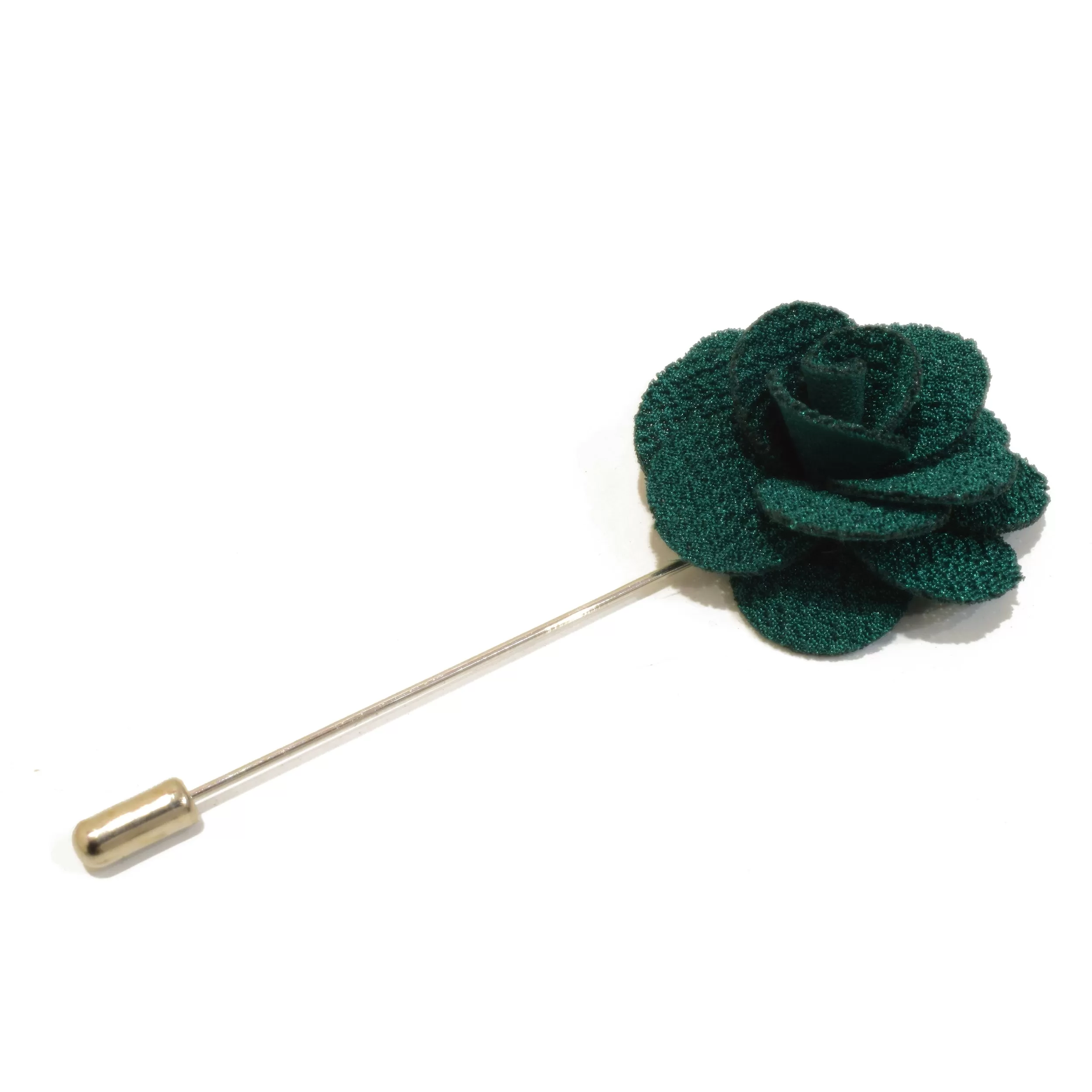 Petal Lapel Pin - Emerald Green