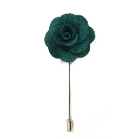 Petal Lapel Pin - Emerald Green