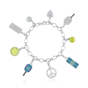 Pickleball Charm Bracelet