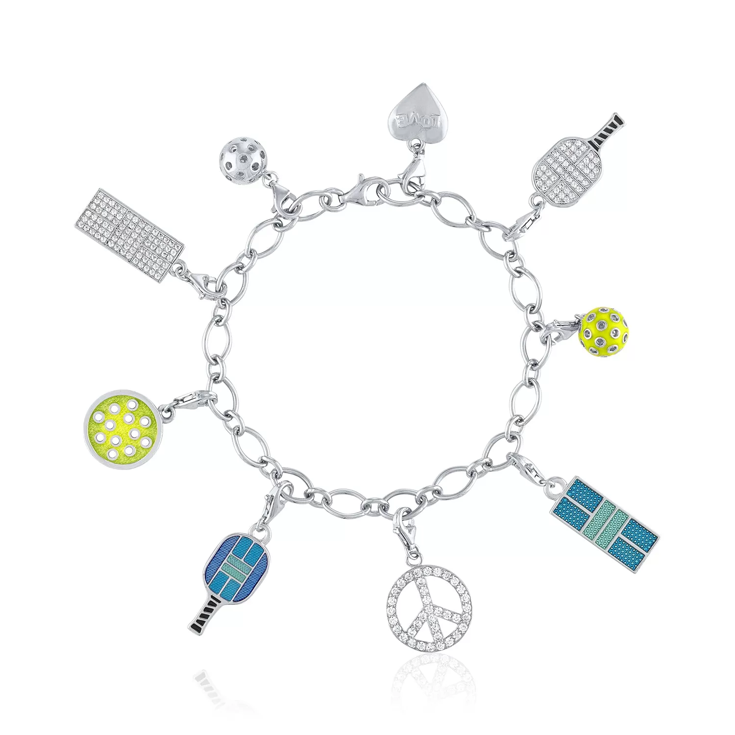 Pickleball Charm Bracelet