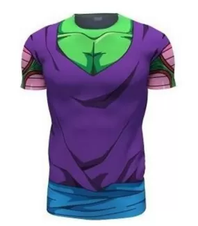 Picollo Armor Dragon Ball Z Compression Short Sleeve Rash Guard