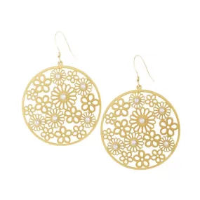 Posey Disc French Wire Earrings