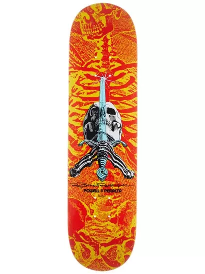 POWELL PERALTA DECK - SKULL & SWORD ORANGE - 8