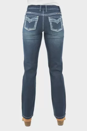 Pure Western Geraldine Straight Leg Jean - Midnight