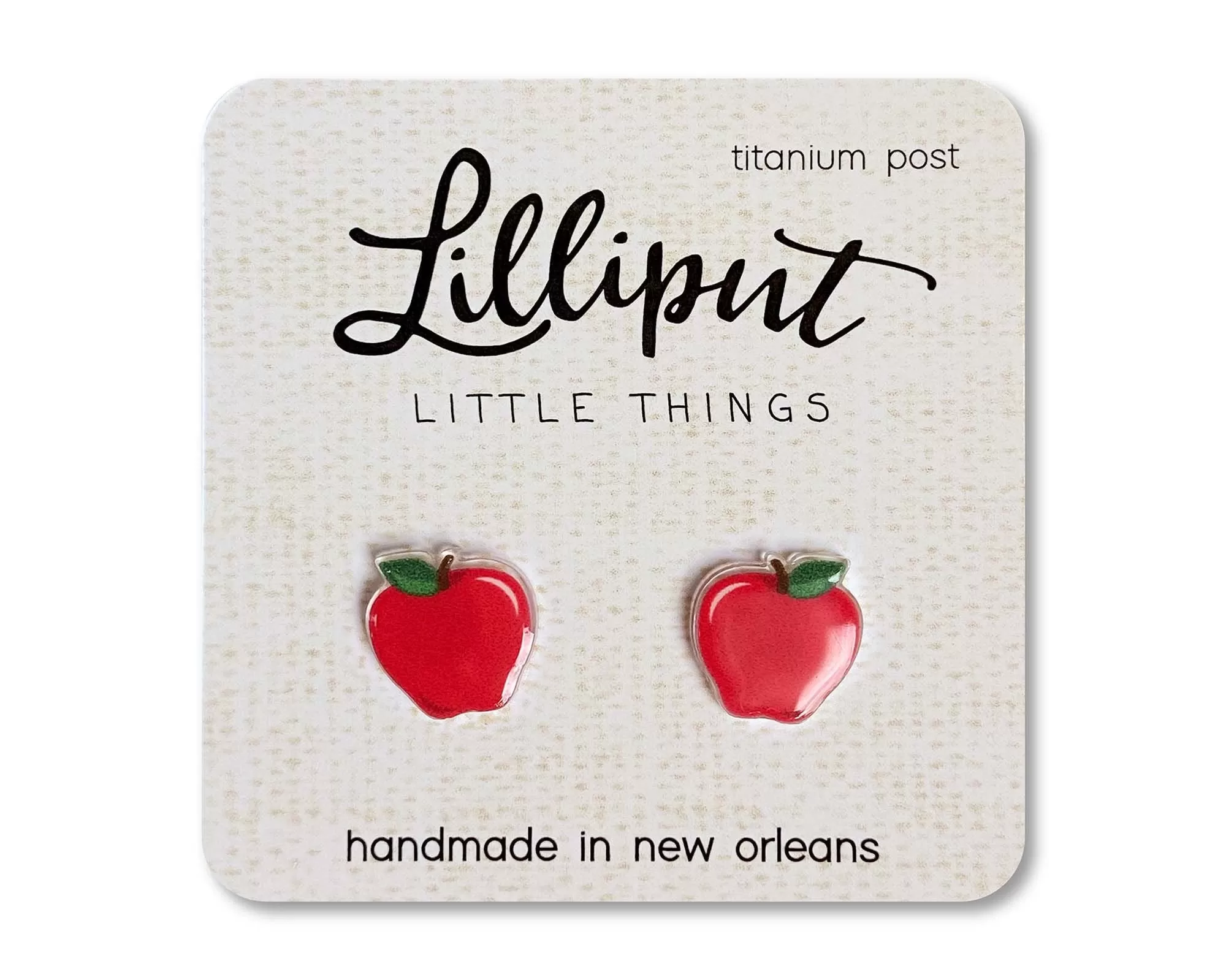 Red Apple Earrings