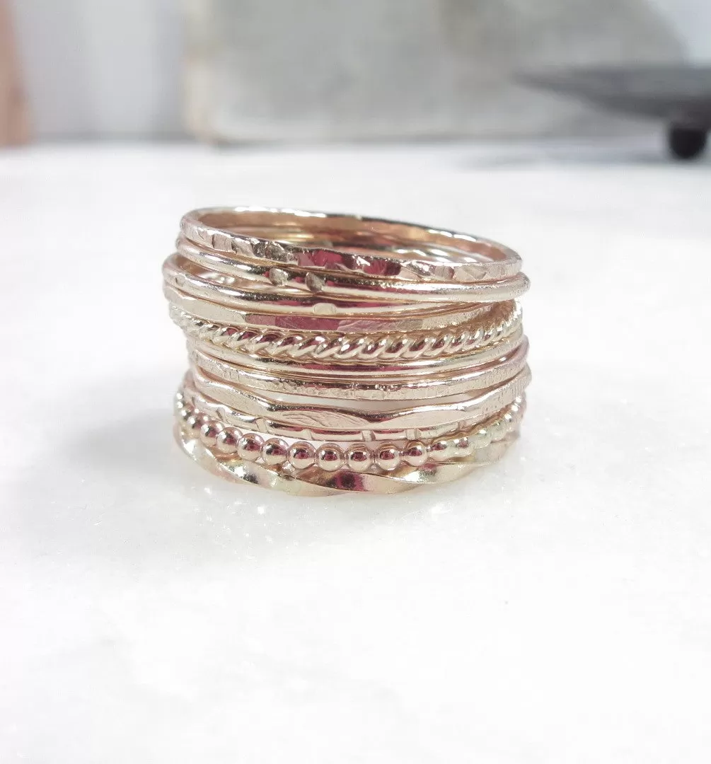 Rings Dip Pattern 1mm wide Choose Your Metal and Size