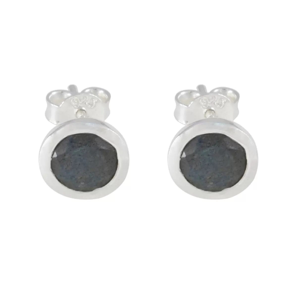 Riyo Delightful 925 Sterling Silver Earring For Sister Labradorite Earring Bezel Setting Multi Earring Stud Earring