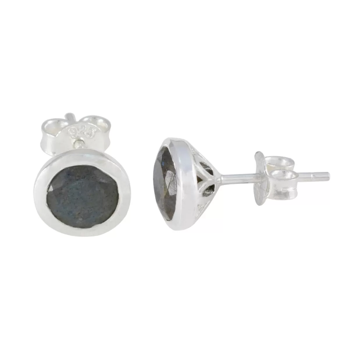 Riyo Delightful 925 Sterling Silver Earring For Sister Labradorite Earring Bezel Setting Multi Earring Stud Earring