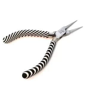 Round Nose Pliers, Zebra Tools, Black and White, PLZ4 13