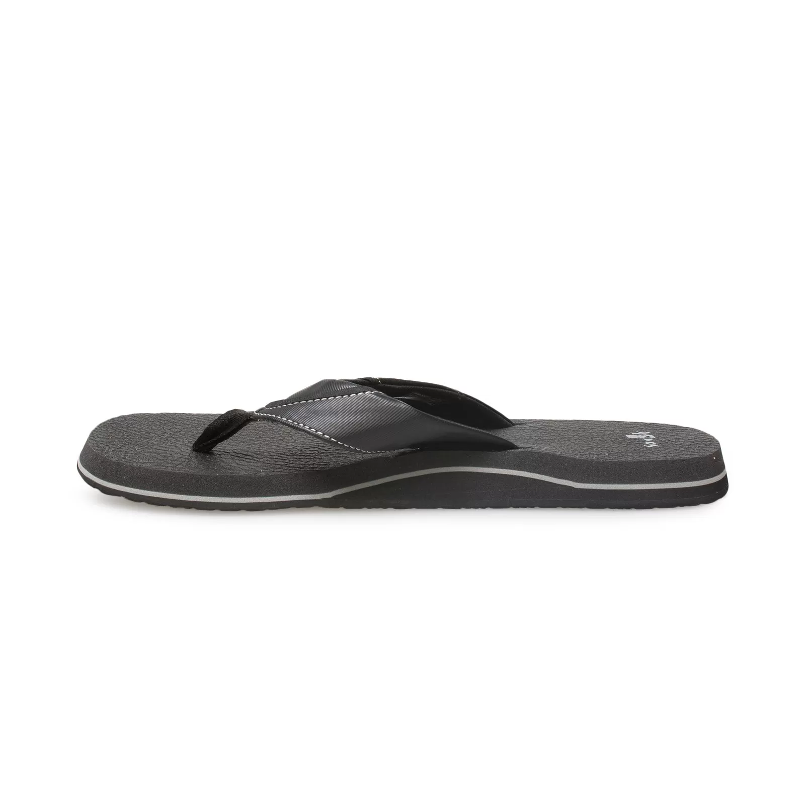 Sanuk Beer Cozy Black Flip Flops - Men's