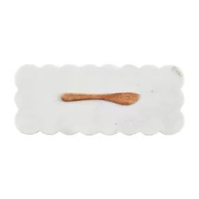 Scallop Marble Board Set