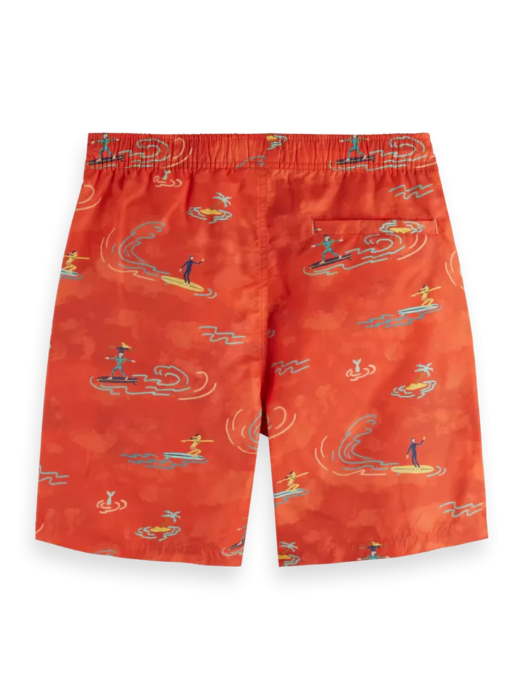 SCOTCH & SODA Mid Length Swim Short All Over