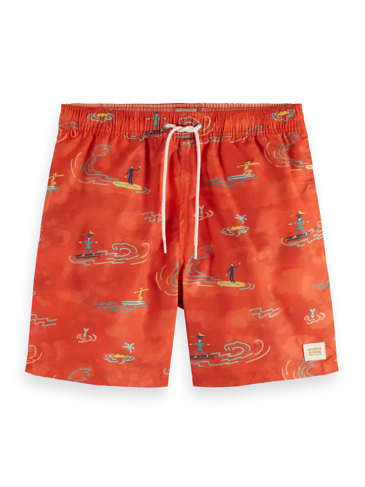 SCOTCH & SODA Mid Length Swim Short All Over