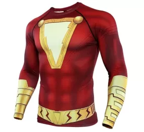 Shazam Long Sleeve Compression Rash Guard