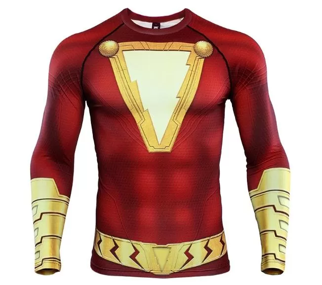 Shazam Long Sleeve Compression Rash Guard