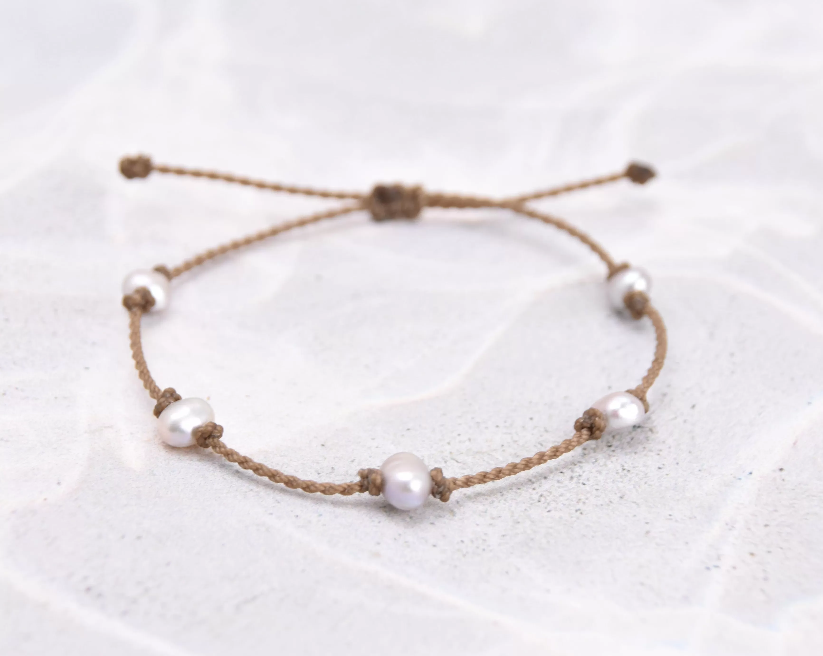 Silver Pearl Bracelets