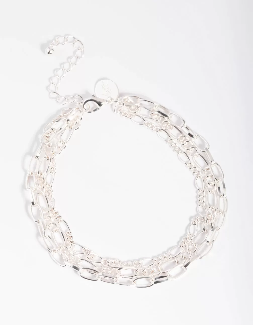 Silver Triple Chain Anklet