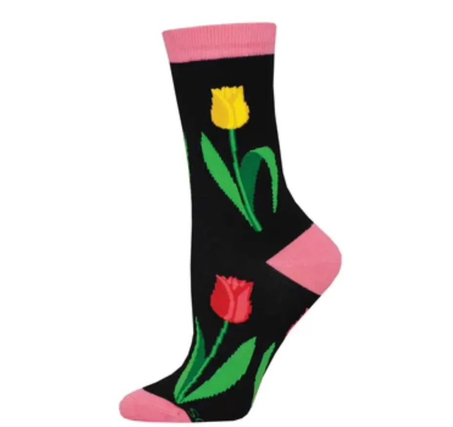 Socksmith bamboo graphic crew, women's sizing (20  patterns)