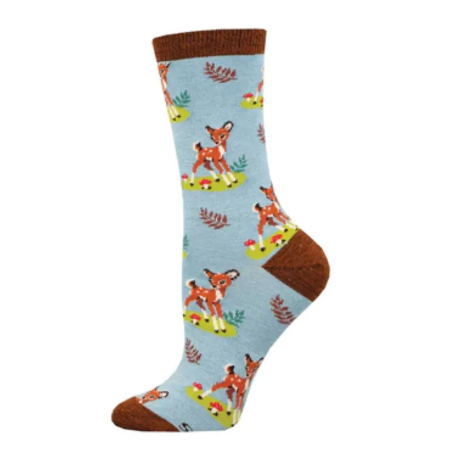 Socksmith bamboo graphic crew, women's sizing (20  patterns)