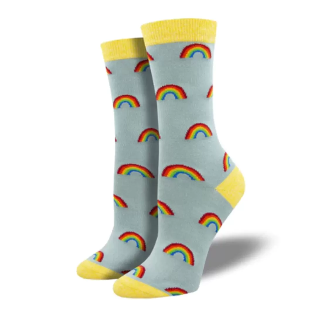 Socksmith bamboo graphic crew, women's sizing (20  patterns)