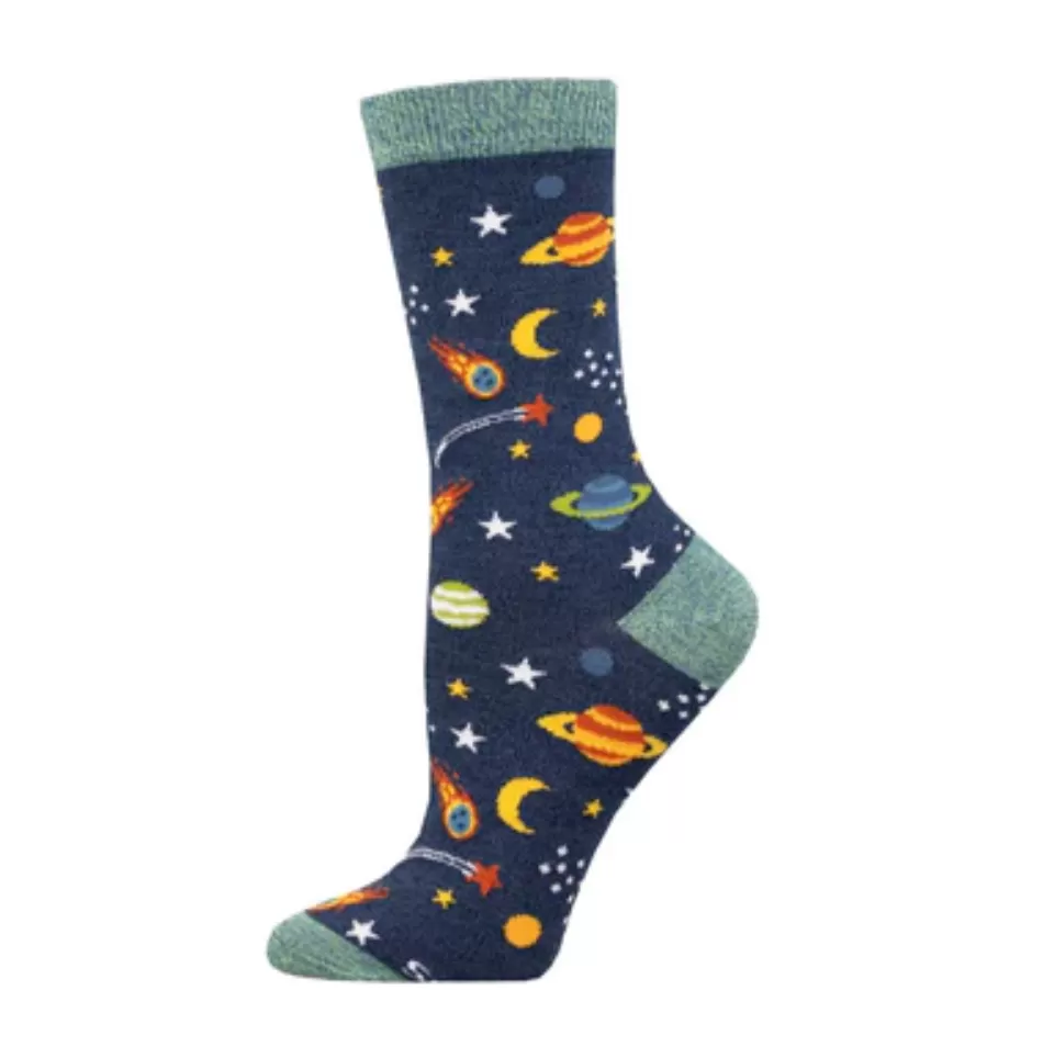 Socksmith bamboo graphic crew, women's sizing (20  patterns)