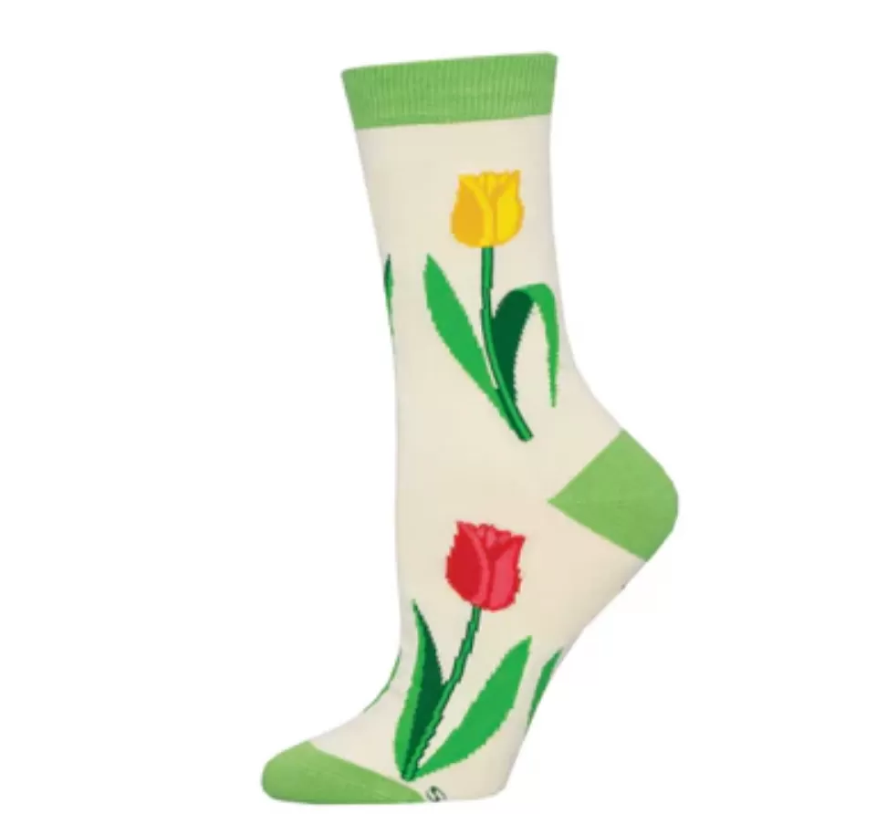 Socksmith bamboo graphic crew, women's sizing (20  patterns)