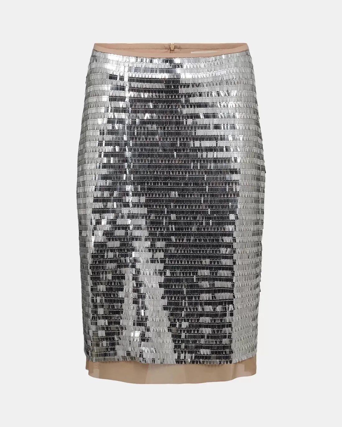 Sofie Schnoor Sequin Skirt in Silver