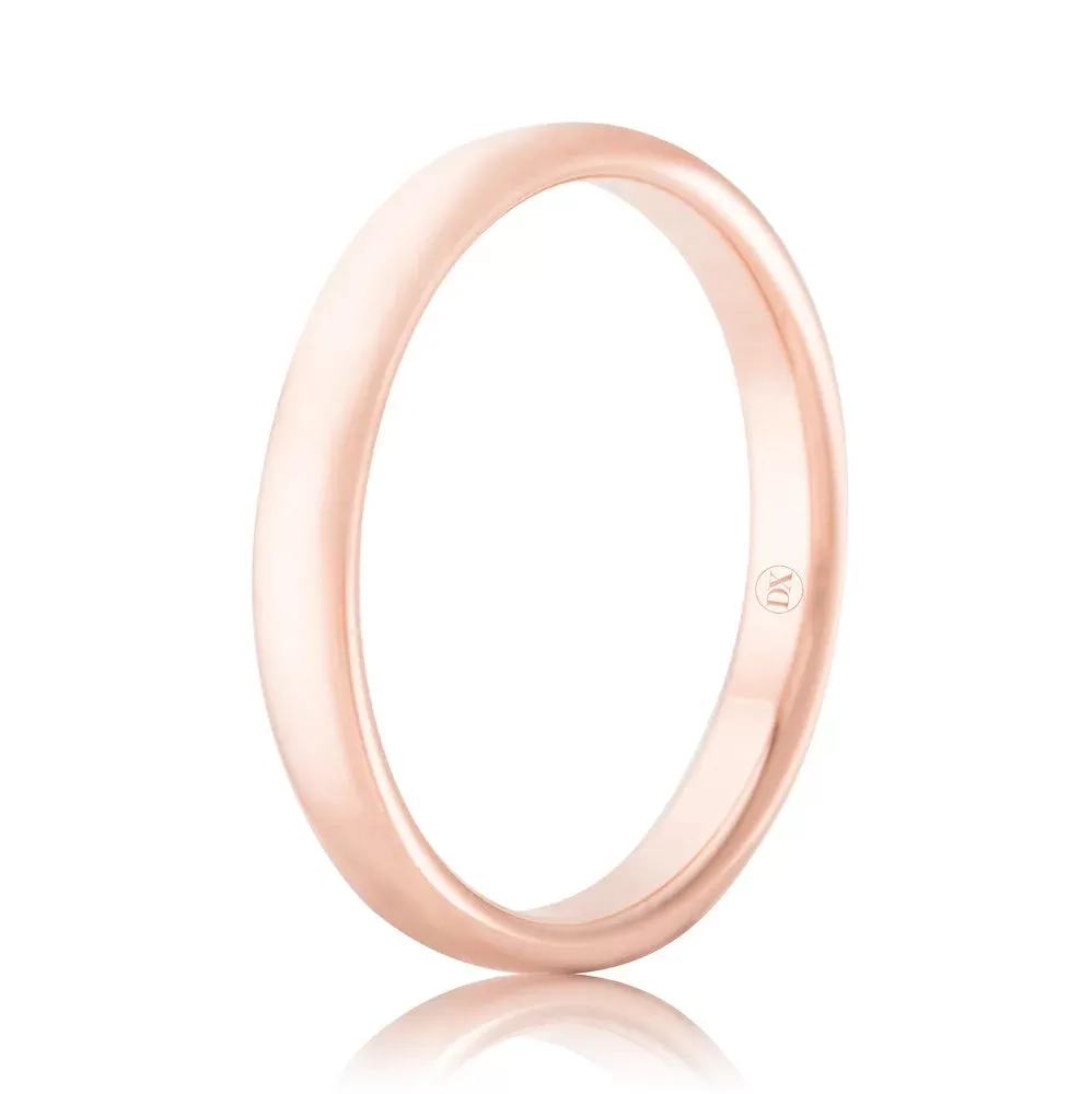 Soft Dome 2mm - 18ct Rose Gold