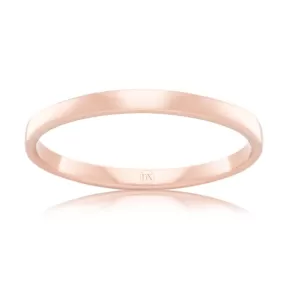 Soft Dome 2mm - 18ct Rose Gold