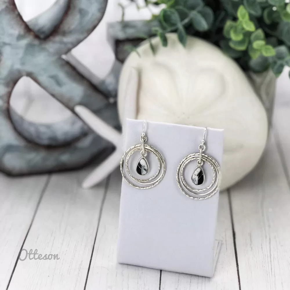 Solar Serenity {White Buffalo} Earrings