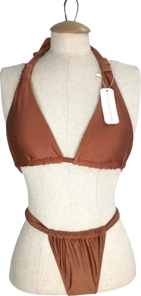 Somerfield Swim Brown Positano Top & Matira Bottom Bikini UK S