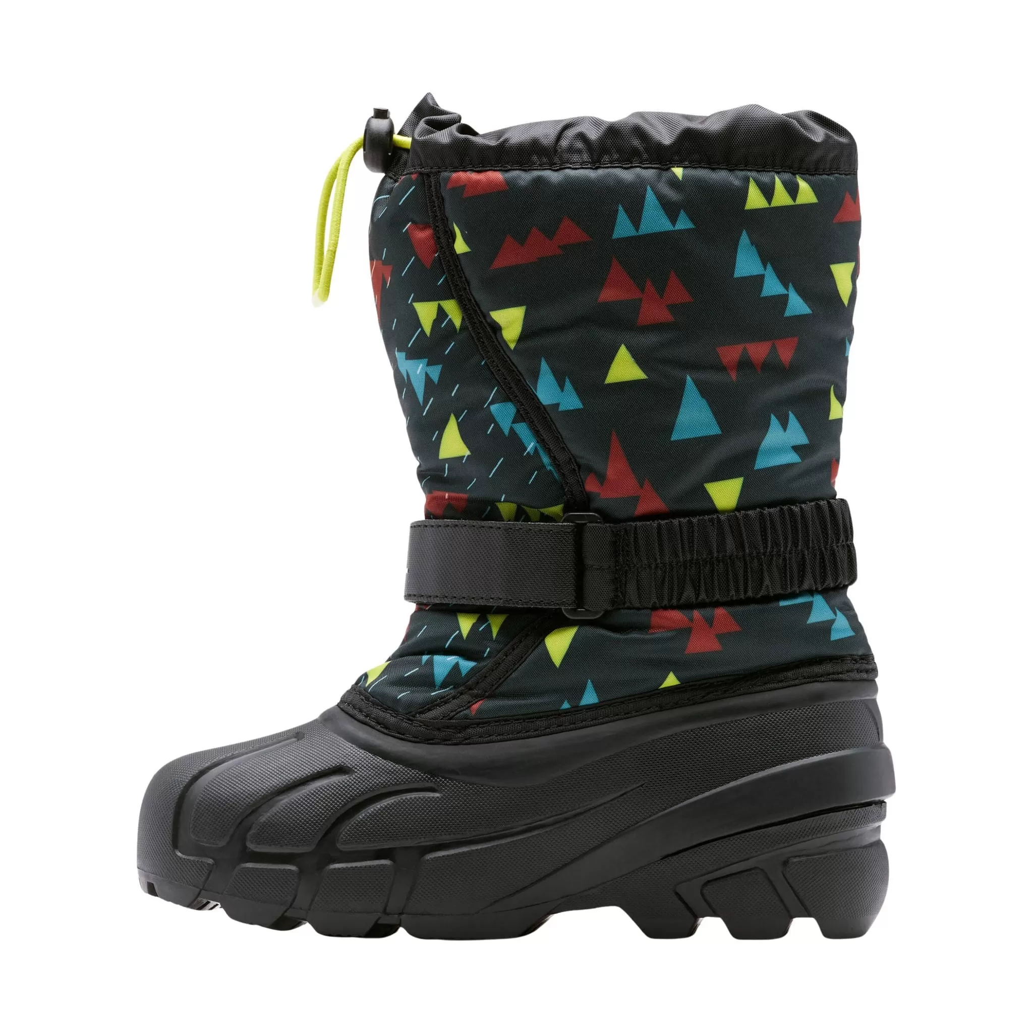 Sorel Kids' Flurry Print Winter Boots - Shark/Charcoal