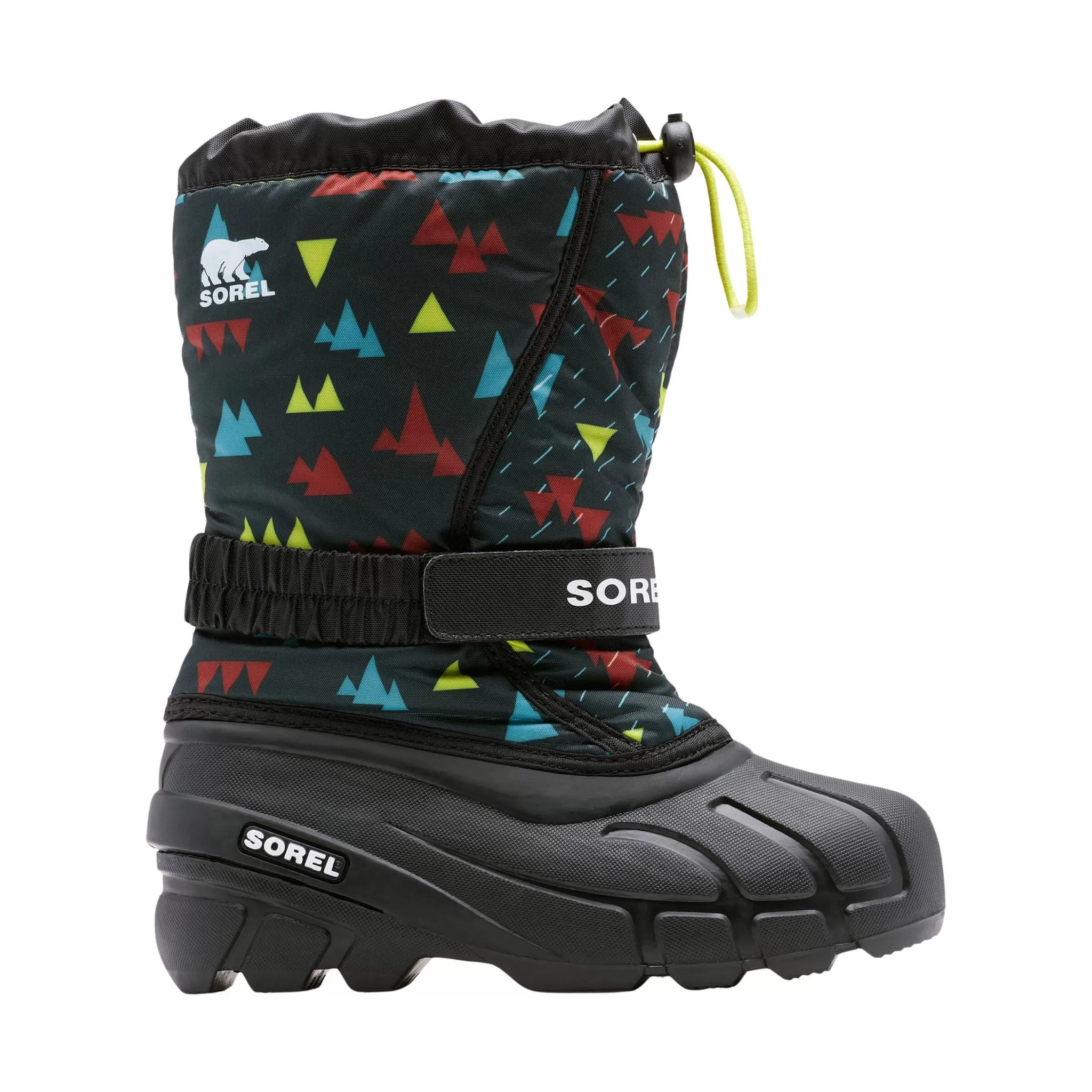 Sorel Kids' Flurry Print Winter Boots - Shark/Charcoal