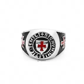 Stainless Steel Knights Templar Ring