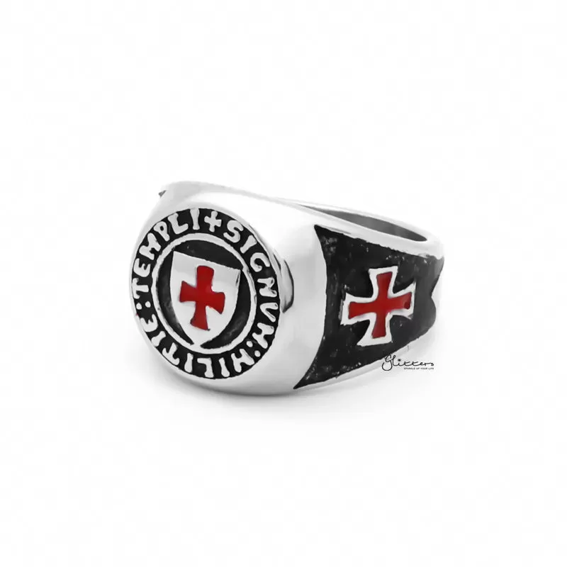 Stainless Steel Knights Templar Ring