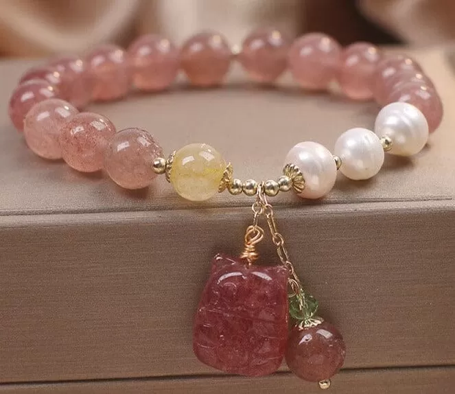 Strawberry Crystal Bracelet