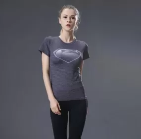 Supergirl 'Daughter Of Krypton' Compression Short Sleeve Rash Guard