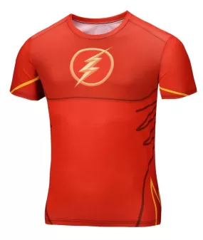 The Flash "Animated" Short Sleeve Compression Rash Guard