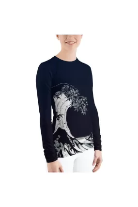 The Great Wave Women's Rash Guard