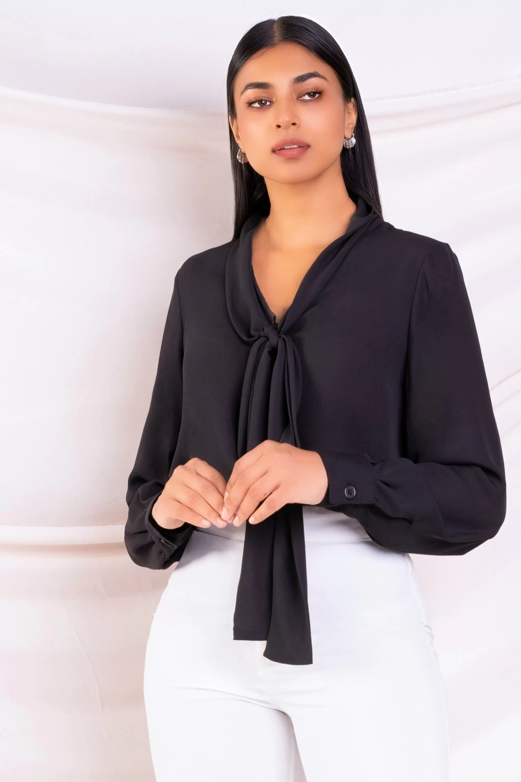 Tie Detail Relaxed Top